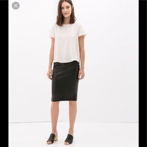 Zara Faux Leather Pencil Skirt